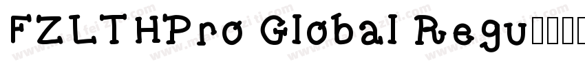 FZLTHPro Global Regu字体转换